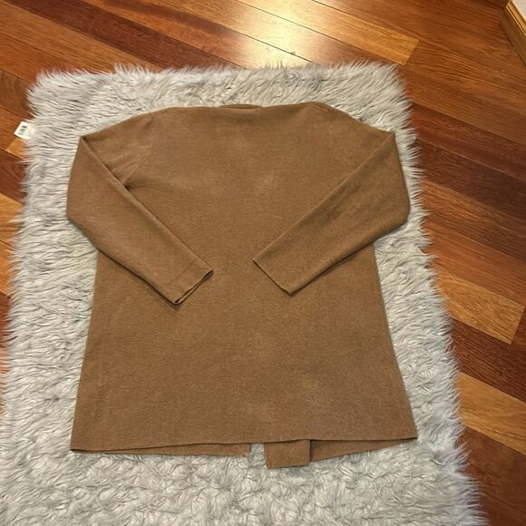 Jcrew women’s‎ brown thick cotton open long cardigan size medium - Picture 6 of 6